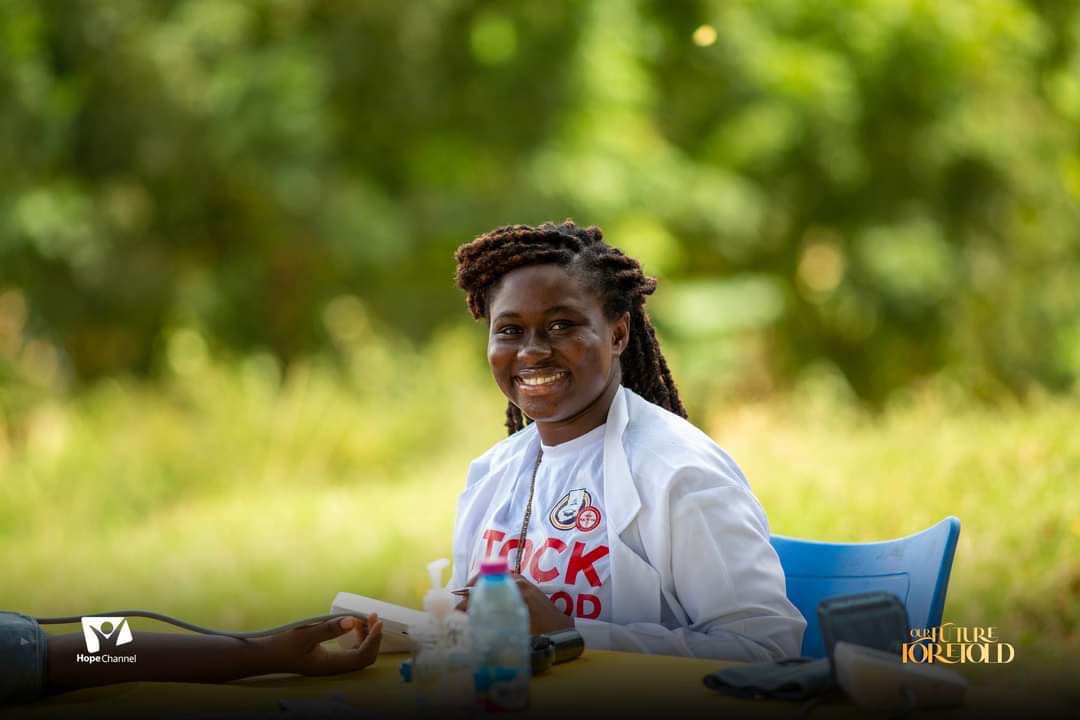 Health education seminar in community hall